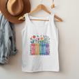 Book Flower Radicalized By Basic Decency Feminist Leftist Men Tank Top