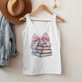Book Lover Coquette Bow Pink Dainty Ribbon Cute Bookworm Men Tank Top