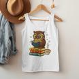 Book Lover Owl Reading Bookish Library Read Books Be Kind Men Tank Top