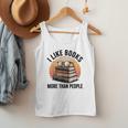 I Like Books More Than People Glasses Men Tank Top