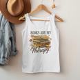 Books Are My Therapy Vintage Book Lover Daisy Art Men Tank Top