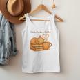 Cats Books And Coffee Heart Cozy Cat Lover Bookworm Readers Men Tank Top