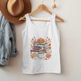 Cozy Autumn Books Fully Booked For Fall Books Pumpkin Men Tank Top