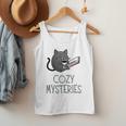 Cozy Mysteries Coffee And Novel For Book Lovers Men Tank Top