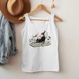 Cute Cat Flower Garden Book Kitty Reading Floral Men Women Girls Kids Men Tank Top