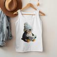 Cute Penguin Reading Book Faux-Crochet Print Men Tank Top Cute Penguin Reading Book Faux-Crochet Print Men Tank Top