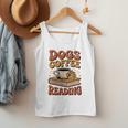 Dogs Coffee Reading Book Lover Men Tank Top