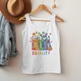 Equal Rights Book Flower Equality Peace Love Kindness Book Men Tank Top