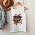 Fall Book Teacher Cat Books Halloween Autumn Librarian Men Tank Top