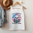 A Good Day To Read a Book Reading Eagle With American Flag Men Tank Top