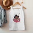 Just A Girl Who Loves Books Cute African American Afro Men Tank Top