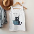 Just One More Chapter Bookworm Cat Book Lover Men Tank Top
