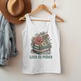 Leer ES Poder Cute Floral Spanish Teacher Book Reading Men Tank Top