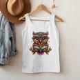 Owl With Glasses And Book Reading Men Tank Top