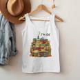 Reading Books Librarian Reader Nerd I'm Ok Teacher School Men Tank Top
