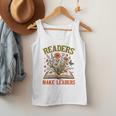 Reading Squad Book Lover Bookish Floral Readers Make Leaders Men Tank Top