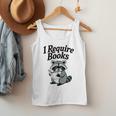I Require Books Raccoon Reading For Book Lovers Men Tank Top