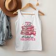 Retro Groovy Valentine Men Women Kid Tees By Emily All Booked For Valentines Book Reading Bookworm Nerdy Men Tank Top