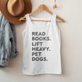 Retro Gym Book Lover Read Books Lift Heavy Pet Dogs Men Tank Top Retro Gym Book Lover Read Books Lift Heavy Pet Dogs Men Tank Top