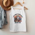 Retro I Just Want To Read Books And Pet Cats Cat Men Tank Top