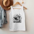Skeleton Skull Halloween Book Reading Books Lover Teacher Men Tank Top
