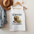 Sleeping Cat And Books With Coffee Lover Men Tank Top