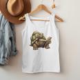 Sulcata Tortoise Reading A Book Men Tank Top Sulcata Tortoise Reading A Book Men Tank Top