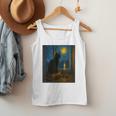 Van Gogh Starry Night Art Cat And Book Lovers Men Tank Top Van Gogh Starry Night Art Cat And Book Lovers Men Tank Top