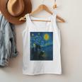 Van Gogh Starry Night Fantasy Reader Dragon Reading Book Men Tank Top