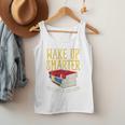 Wake Up Smarter Librarian Book Stack Premium Tri-Blend Men Tank Top