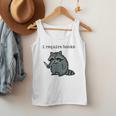 Women's i Require Books Raccoon Men Tank Top