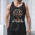 100 Days Of School 100th Day In The Books Reading Teacher Men Tank Top