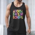 100 Days Of School Book Pencil Teachers Girls Kids 100th Day Men Tank Top