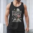 1986 Chapter Forty 40th Birthday Wildflower Book 40 Year Old Men Tank Top