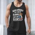 Abibliophobia Dog Book Lover Library Men Tank Top Abibliophobia Dog Book Lover Library Men Tank Top
