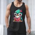Adorable Book Lover Humming Bird With Reading Glasses Cute Men Tank Top Adorable Book Lover Humming Bird With Reading Glasses Cute Men Tank Top