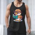 Adorable Book Lover Mallard Duck With Reading Glasses Cute Men Tank Top Adorable Book Lover Mallard Duck With Reading Glasses Cute Men Tank Top