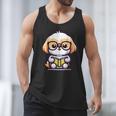 Adorable Book Lover Shih Tzu With Reading Glasses Cute Men Tank Top Adorable Book Lover Shih Tzu With Reading Glasses Cute Men Tank Top