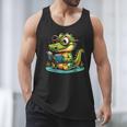 Alligator Reading a Book Animal Men Tank Top