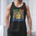 Animals Read Reading Book Library First Day Of School Kids Men Tank Top