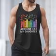 Awesome Like My Daughter Books Floral Proud Mom Women Men Tank Top Awesome Like My Daughter Books Floral Proud Mom Women Men Tank Top