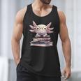 Axolotl Books Readsalotl Reading Bookworm Kawaii Axolotl Men Tank Top Axolotl Books Readsalotl Reading Bookworm Kawaii Axolotl Men Tank Top