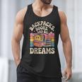 Backpacks Books And Big Dreams Cute Back To School Men Tank Top