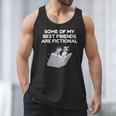 Some Of My Best Friends Are Fictional Book Lover Nerd Men Tank Top