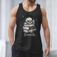 Boo Skeleton Skull Books Halloween Women School Teacher Kid Men Tank Top