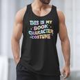 This Is My Book Character Costume Book Lover Groovy Men Tank Top