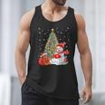 Book Christmas Tree Bookworm Gingerbread Man Snowman Reading Men Tank Top