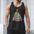 Book Christmas Tree For Librarians Book Lovers Men Tank Top