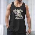 Book Dinosaur Bookworm T-Rex Dino Reading Books Book Men Tank Top