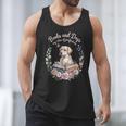 Book And Dog Lover Reading Humor Librarian Men Tank Top Book And Dog Lover Reading Humor Librarian Men Tank Top